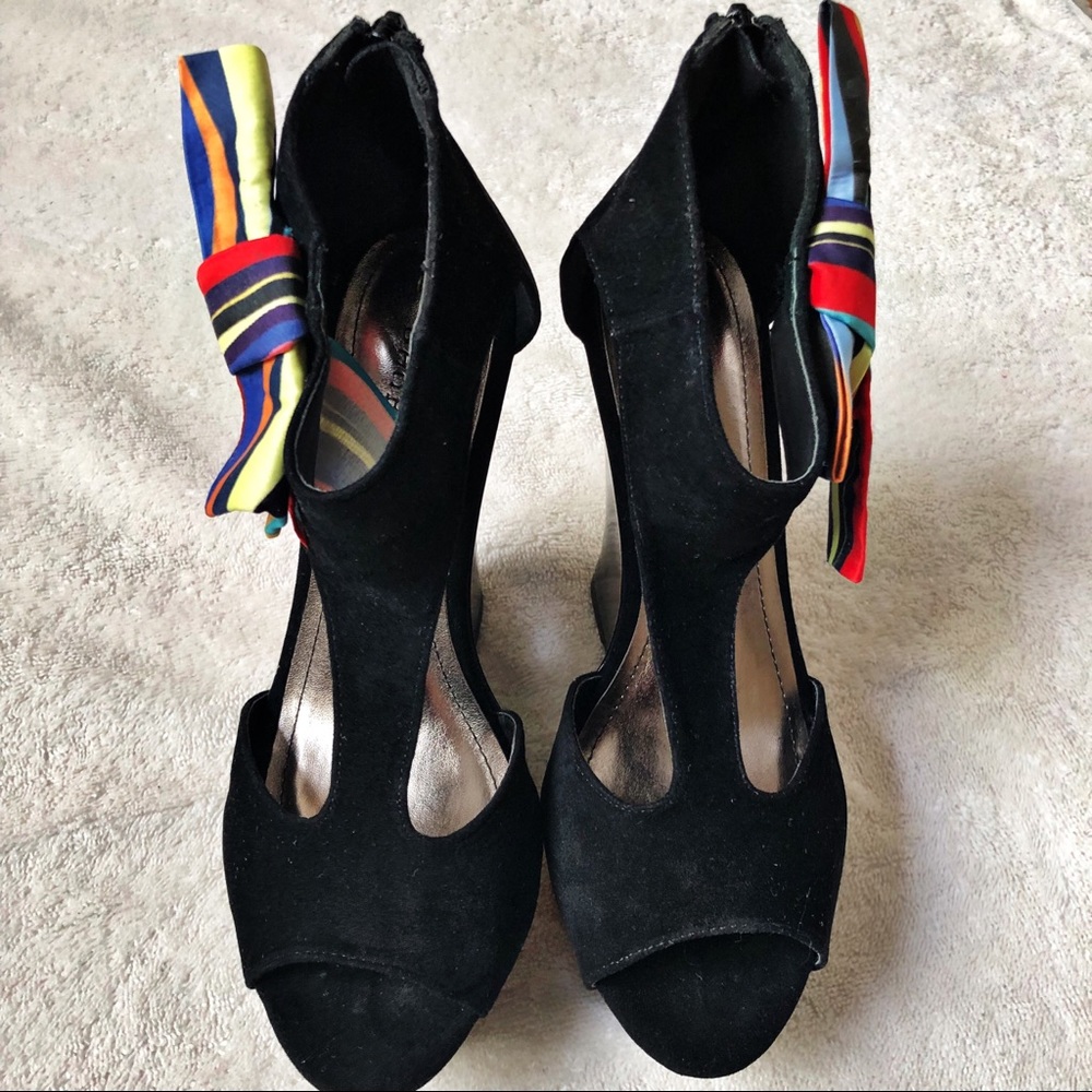 Bamboo bow tie wedges - Picture 4 of 5